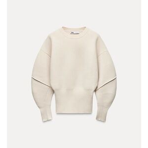 Zara Women's knit Sweater with fitted hem